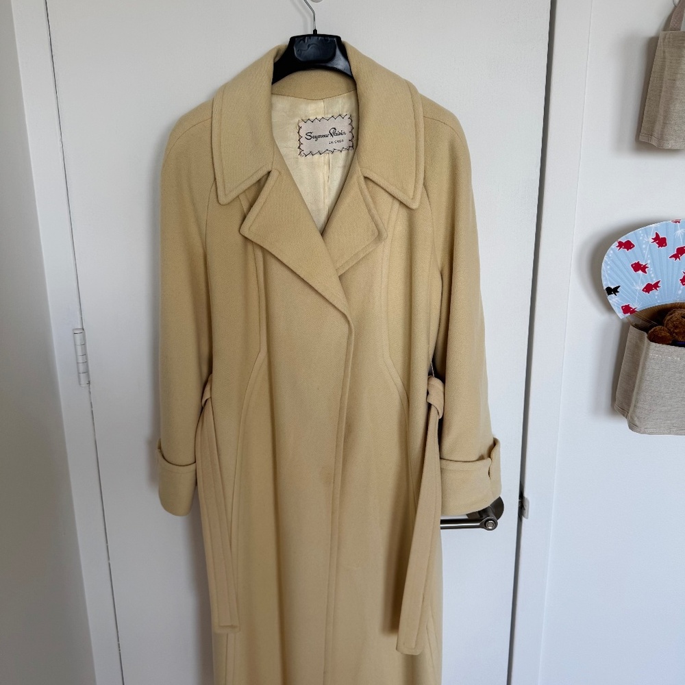 Vintage 100% Cashmere Wrap Coat